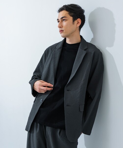 URBAN RESEARCH（アーバンリサーチ）の「『別注』THOUSAND MILE×UR　WASHER CODE JACKET（テーラードジャケット・メンズ・CHARCOAL/BLACK/SLATE BLUE・S/M/L）」の18枚目の写真