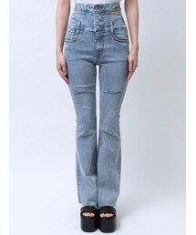 EMODA | SIDE OPEN H/W FLARE PAGGINGS(デニムパンツ)