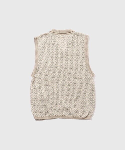 ADAM ET ROPE'(アダムエロペ)の「【Allege/アレッジ】Lace Vest(ベスト・メンズ・ダークブラウン/ベージュ・3/4)」の12枚目の写真