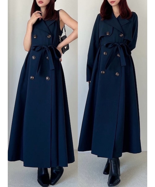 RESEXXY（リゼクシー）の「2WAY セパレートフレアトレンチコート