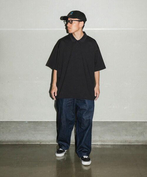 URBAN RESEARCH(アーバンリサーチ)の「Wide Dad BREEZY TECH ポロシャツ(ポロシャツ・メンズ・D.NAVY/BLACK・1/2)」の11枚目の写真