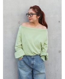 Ungrid | タックオフショルスウェット(Tシャツ/カットソー)