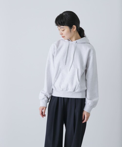 かぐれ（カグレ）の「blurhmsROOTSTOCK　Soft＆Hard Sweat Hoodie Pullover（パーカー・レディース・HeatherWh/DarkPurple・0）」の5枚目の写真