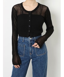 EVRIS | シアーニットカーディガン(カーディガン/ボレロ)