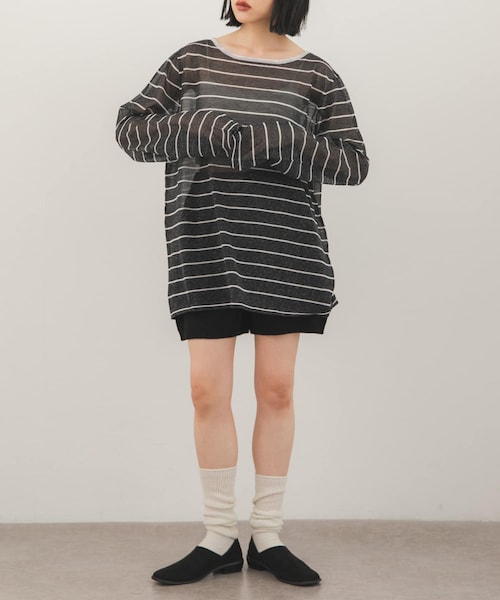 KBF(ケイビーエフ)の「ニットショートパンツ(その他パンツ・レディース・BLACK/CHARCOAL/BROWN・One)」の11枚目の写真