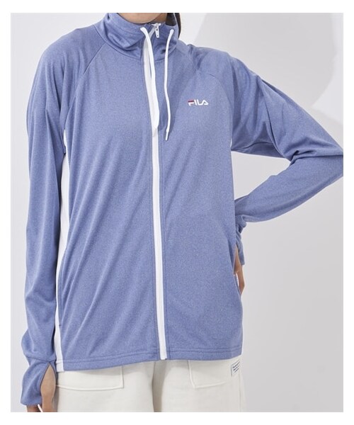 nissen（ニッセン）の「FILA 指穴付スムースラッシュガード（水陸両用・ＵＶカット）（324-671）/フィラ（ラッシュガード・メンズ・ブラック/ピンク/杢ライトグレー/杢ネイビー/ターコイズ/ホワイト/ミント・S/M/L/LL/3L/4L/5L）」の5枚目の写真