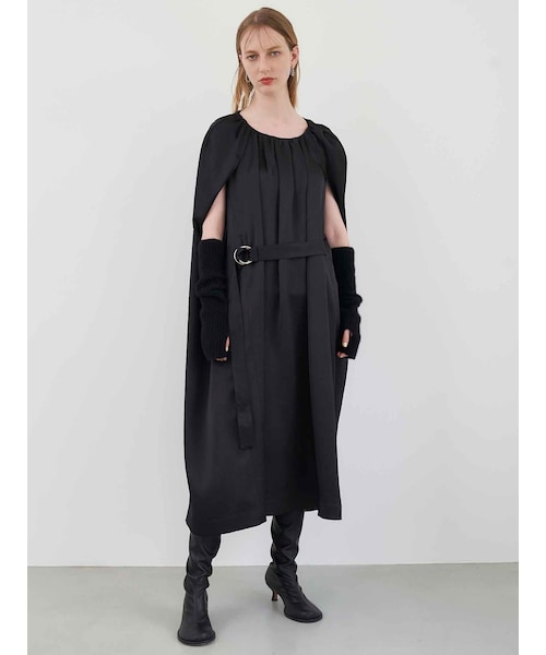 ELENDEEK（エレンディーク）の「SACK DRESS（ドレス・レディース・ブラック/ライトグリーン/ベージュ・01/02）」の4枚目の写真