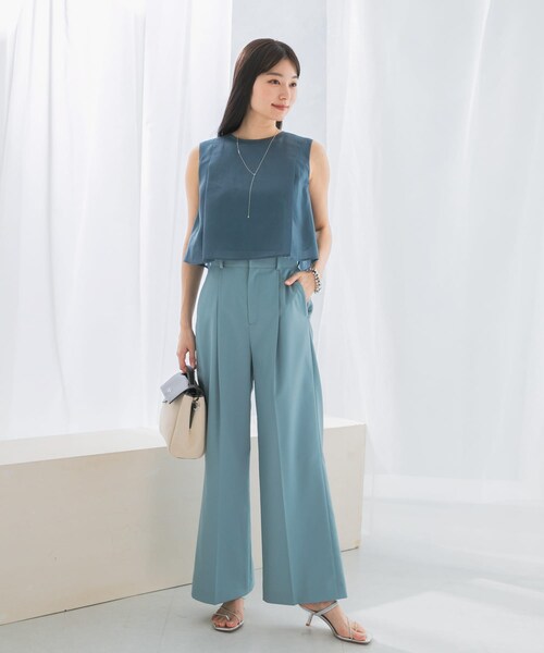 URBAN RESEARCH ROSSO（アーバンリサーチロッソ）の「シアーチンツレイヤードブラウス（シャツ/ブラウス・レディース・WHITE/MAUVE PINK/SLATE BLUE・FREE）」の22枚目の写真