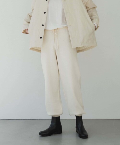 コットンカシミヤスムースパンツ