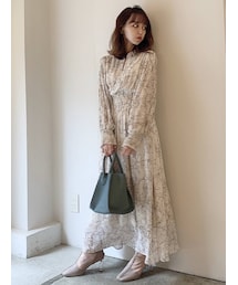 dazzlin | プリーツスリーブフレアワンピース(ワンピース)