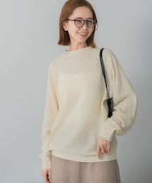 URBAN RESEARCH ROSSO | ウォッシャブルビルドネックホールニット(ニット/セーター)