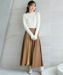 nissen | 大きいサイズ　シンプルリブハイネックニット　miclat(ニット/セーター)