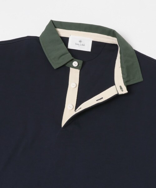 URBAN RESEARCH Sonny Label(アーバンリサーチサニーレーベル)の「ラグビーカラーロングスリーブシャツ(Tシャツ/カットソー・メンズ・ホワイト/ブラウン/ネイビー・M/L)」の12枚目の写真