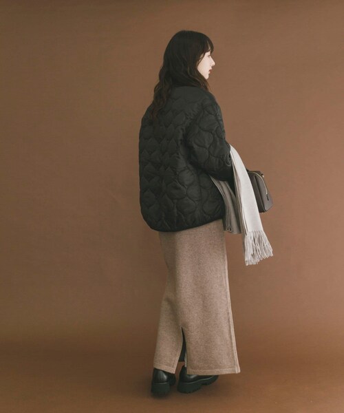 ITEMS URBANRESEARCH（アイテムズ アーバンリサーチ）の「瓢箪キルト中綿ブルゾン（その他アウター・レディース・ECRU/KHK/BLK・FREE）」の16枚目の写真