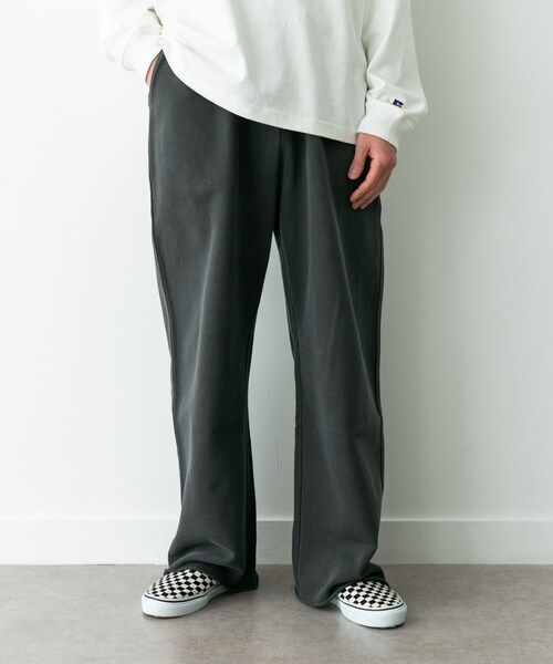 URBAN RESEARCH Sonny Label（アーバンリサーチサニーレーベル）の「スウェットワイドイージーパンツ（スウェットパンツ・メンズ・チャコール/ネイビー・M/L）」の7枚目の写真
