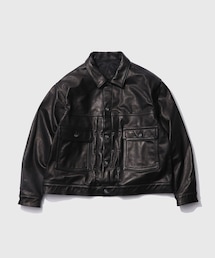 ADAM ET ROPE'（アダムエロペ）の「【A LEATHER/エーレザー】Trucker Jacket（その他アウター）」