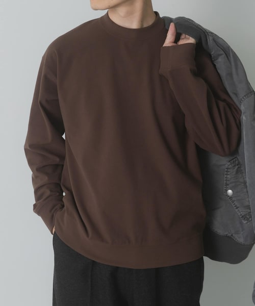 ITEMS URBANRESEARCH（アイテムズ アーバンリサーチ）の「360°stretch起毛トップス（スウェット・メンズ・OFF/BRN/BLK・M/L）」の5枚目の写真