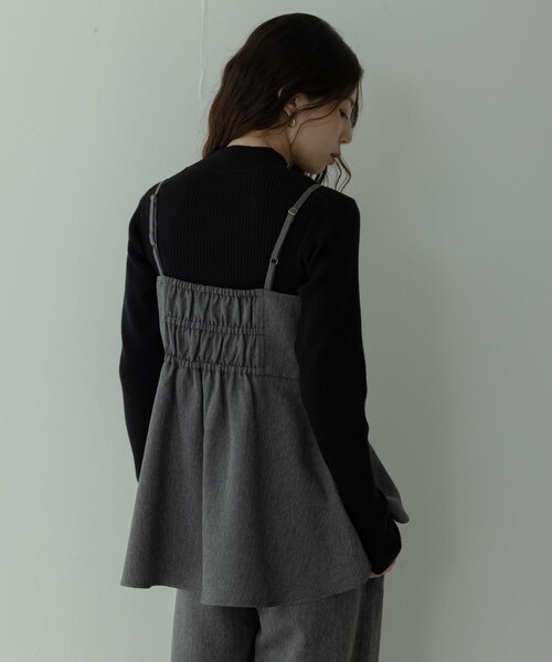 URBAN RESEARCH Sonny Label（アーバンリサーチサニーレーベル）の「ヘリンボーンキャミ×パンツセットアップ（サロペット/オーバーオール・レディース・グレー系/ブラウン系・Free）」の14枚目の写真