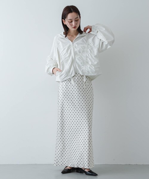 SENSE OF PLACE by URBAN RESEARCH(センスオブプレイスバイアーバンリサーチ)の「シャーリングライトブルゾン(ブルゾン・レディース・OFF WHITE/L.BLUE/CHARCOAL・One)」の8枚目の写真