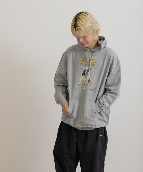 THE GOODLAND MARKET（ザグッドランドマーケット）の「77circa　o by o-college HOODY（パーカー・レディース・gray4/white2/white4/gray2・M/XL）」の19枚目の写真
