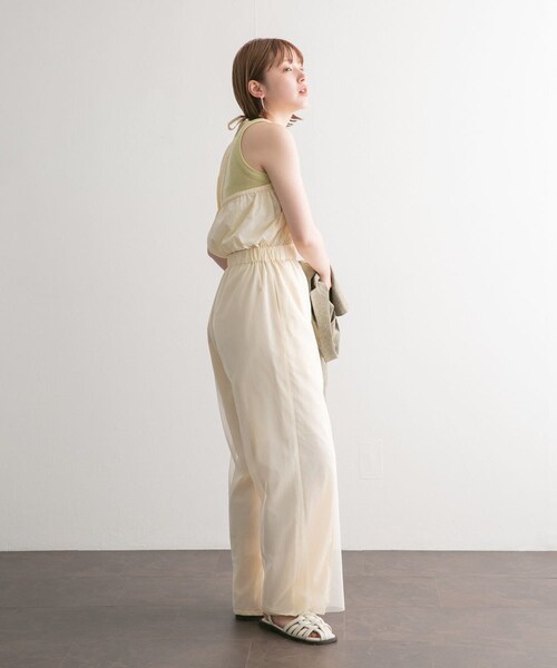 KBF（ケイビーエフ）の「2WAYチュールレイヤードサロペット（サロペット/オーバーオール・レディース・NAVY/IVORY・one）」の7枚目の写真