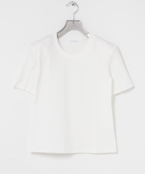 URBAN RESEARCH(アーバンリサーチ)の「SATORU SASAKI ショルダーパッドTシャツ(Tシャツ/カットソー・レディース・WHITE/BLACK・2)」の1枚目の写真