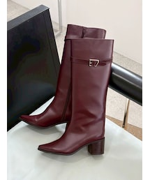 MERCURYDUO | ベルテッドロングブーツ(ブーツ)