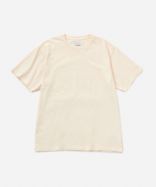 Saturdays NYC(サタデーズ ニューヨークシティ )の「Pigment Dyed Surf SS Tee(Tシャツ/カットソー・メンズ・スミクロ/オフホワイト/オレンジ・L/M/S/XL/XS)」の9枚目の写真