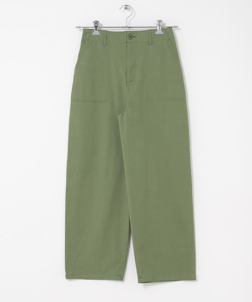 ITEMS URBANRESEARCH（アイテムズ アーバンリサーチ）の「ストレートベイカーパンツ（その他パンツ・レディース・KHK/BEG・Free）」の3枚目の写真