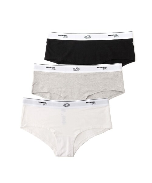 ADAM ET ROPE'（アダムエロペ）の「【HOMME girls×FRUIT OF THE LOOM】Boy Short (3-Pack)（ショーツ・レディース・その他・S）」の2枚目の写真