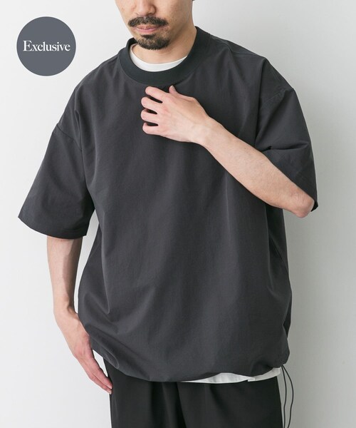 URBAN RESEARCH DOORS(アーバンリサーチドアーズ)の「『別注』Marmot×DOORS DotAir drawstring T-shirts(Tシャツ/カットソー・メンズ・BLACK/CHARCOAL/BEIGE・M/L/XL)」の4枚目の写真