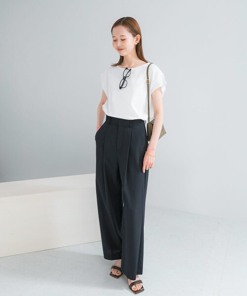 URBAN RESEARCH ROSSO（アーバンリサーチロッソ）の「『WEB/一部店舗限定』ドライドルマンプルオーバー（Tシャツ/カットソー・レディース・OFF/BROWN/PEACH・Free）」の10枚目の写真