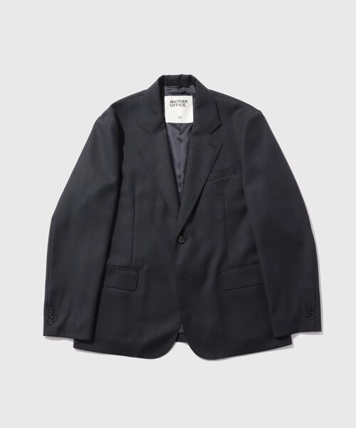 ADAM ET ROPE'（アダムエロペ）の「【ANOTHER OFFICE/アナザーオフィス】Legacy Single Wool Blazer（テーラードジャケット・メンズ・ブラック/チャコール・1/2/3）」の7枚目の写真