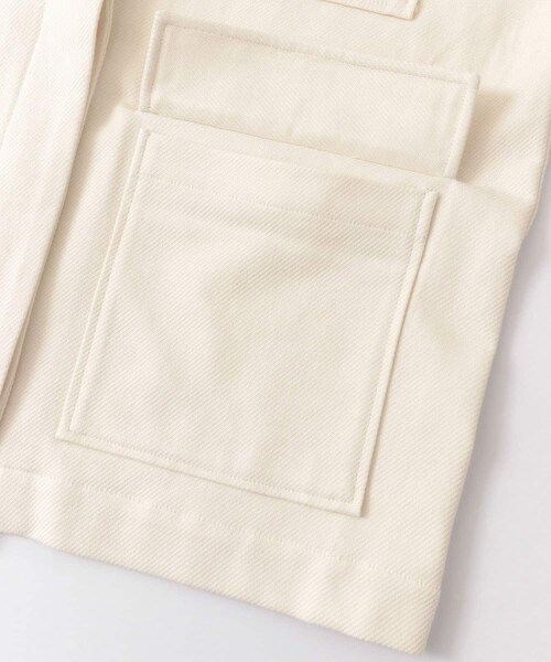 KBF（ケイビーエフ）の「KBF+　ミリタリーテーラードジャケット（ミリタリージャケット・レディース・KHAKI/OFF・one）」の7枚目の写真