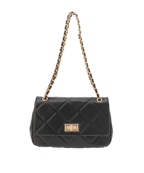 EATME（イートミー）の「キルティングフラップバッグ（ハンドバッグ・レディース・ホワイト/ブラック/キャメル・F）」の2枚目の写真