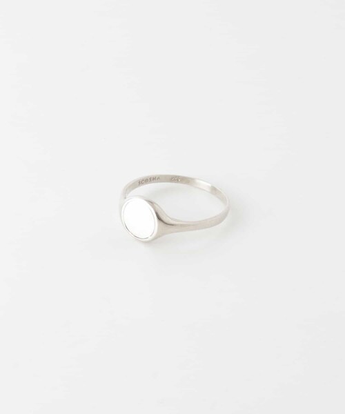 SCOSHA　ROUND SINGNATURE RING