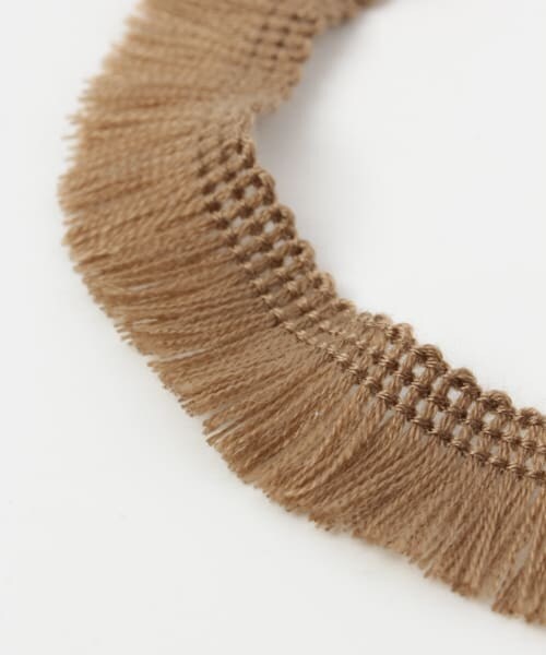 SENSE OF PLACE by URBAN RESEARCH（センスオブプレイスバイアーバンリサーチ）の「フリンジリボンチョーカー（ネックレス・レディース・MOCHA・-）」の4枚目の写真