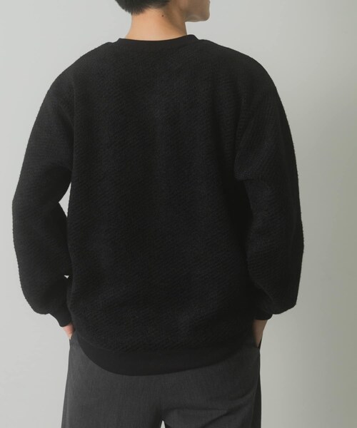 ITEMS URBANRESEARCH（アイテムズ アーバンリサーチ）の「フェザーヤーン クルーネック ニットソー（Tシャツ/カットソー・メンズ・MOC/YEL/BLK・M/L）」の7枚目の写真