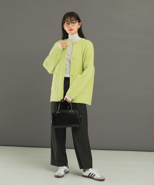 URBAN RESEARCH ROSSO（アーバンリサーチロッソ）の「ウール混ウォッシャブルイージーパンツ（その他パンツ・レディース・CHARCOAL/L/GRAY/YELLOW・36/38）」の21枚目の写真