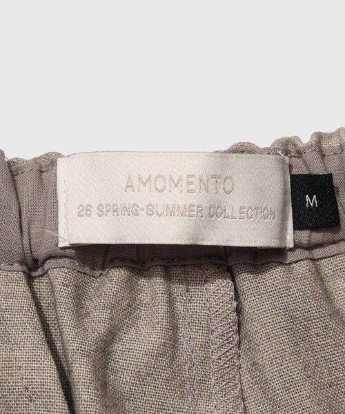 ADAM ET ROPE'(アダムエロペ)の「【AMOMENTO/アモーメント】LINEN DRAWSTRING SHORTS(その他パンツ・メンズ・ダークブラウン/ベージュ・L/M)」の9枚目の写真