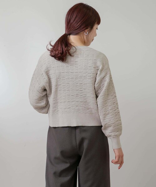 URBAN RESEARCH ROSSO（アーバンリサーチロッソ）の「F by ROSSO　ラメニットビスチェ+カーディガン（カーディガン/ボレロ・レディース・BROWN/GREIGE・FREE）」の20枚目の写真