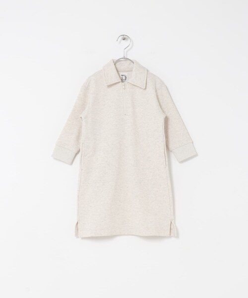 URBAN RESEARCH DOORS(アーバンリサーチドアーズ)の「『WEB/一部店舗限定サイズ』裏毛ハーフジップワンピース(KIDS)(ワンピース・キッズ・OATMEAL/BLUEGRAY・105/120/135/150)」の14枚目の写真