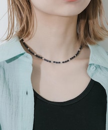 SMELLY | クリアカラーオーバルビーズネックレス(ネックレス)