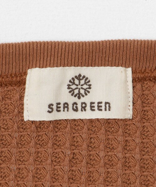 THE GOODLAND MARKET（ザグッドランドマーケット）の「SEAGREEN　BIG WAFFLE ONE PIECE（ワンピース・レディース・GREEN/BROWN/CREAM/ROYAL・1/2）」の13枚目の写真