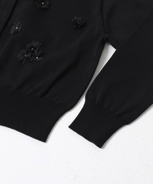 URBAN RESEARCH ROSSO（アーバンリサーチロッソ）の「フラワーモチーフカーディガン（カーディガン/ボレロ・レディース・OFF WHITE/BLACK・Free）」の15枚目の写真