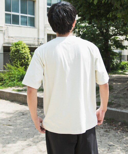 EKAL（エカル）の「『UR TECH ひやサラクール』 GAWPING T-SHIRTS（Tシャツ/カットソー・メンズ・オフホワイト/ブラック・M/L）」の7枚目の写真