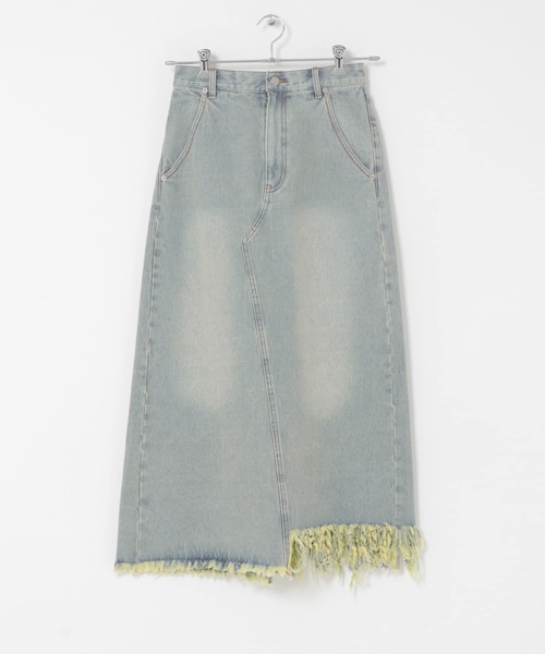 KBF(ケイビーエフ)の「アシメフリンジデニムスカート(デニムスカート・レディース・L.BLUE/BLACK・One)」の21枚目の写真