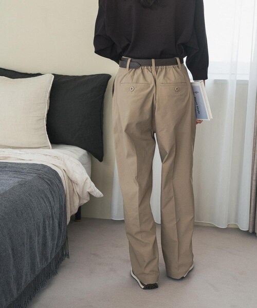 URBAN RESEARCH DOORS(アーバンリサーチドアーズ)の「ハイウエストストレッチチノパンツ(チノパンツ・レディース・BEIGE/NAVY・S/M)」の10枚目の写真