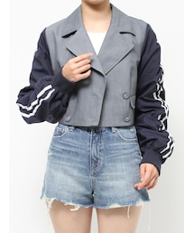 EVRIS | ラインドッキングジャケット(テーラードジャケット)