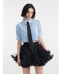jouetie | クロップドフリルブラウス(シャツ/ブラウス)